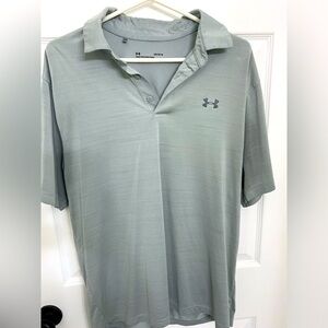Men’s Large Gray Under Armour Polo